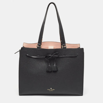 KATE SPADE Black Leather New York Hayes Street Tote