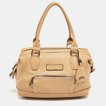 LONGCHAMP Tan Leather Legende Satchel