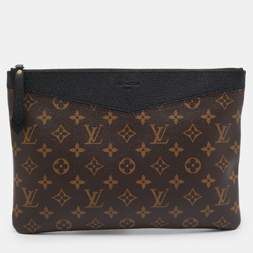 LOUIS VUITTON Black Monogram Canvas Daily Pouch