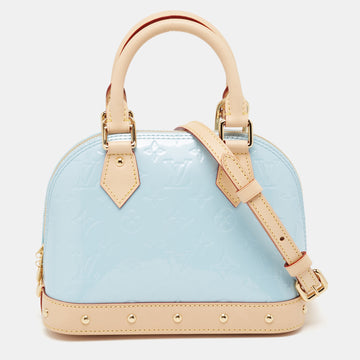 LOUIS VUITTON Sky Monogram Vernis Alma BB Bag