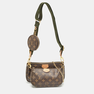 LOUIS VUITTON Khaki Monogram Canvas Multi Pochette Accessories Bag