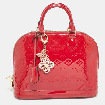 LOUIS VUITTON Indian Rose Monogram Vernis Alma PM Bag