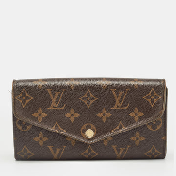 LOUIS VUITTON Monogram Canvas Sarah Wallet