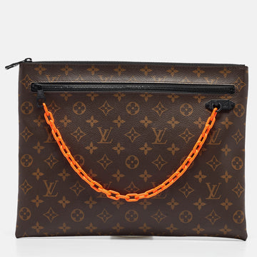 LOUIS VUITTON Black Monogram Canvas Solar Ray Pouch