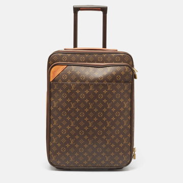 LOUIS VUITTON Monogram Canvas Business Pegase Legere 55 Luggage