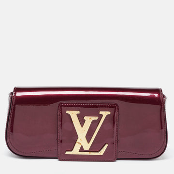 LOUIS VUITTON Rouge Fauviste Vernis Sobe Clutch