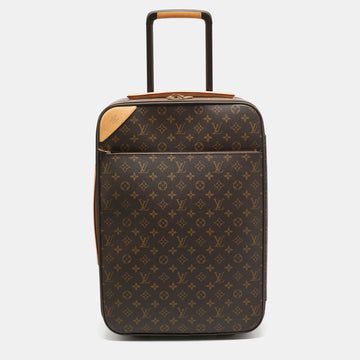 LOUIS VUITTON Monogram Canvas Pegase Legere 55 Luggage