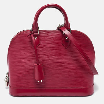 LOUIS VUITTON Fuchsia Epi Leather Alma PM Bag