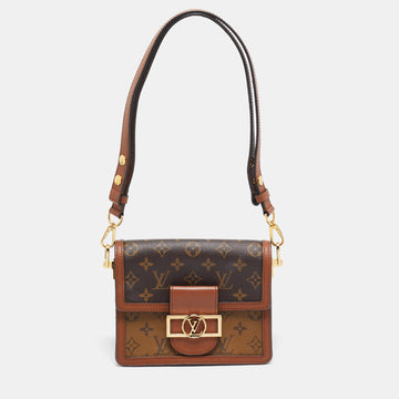 LOUIS VUITTON Reverse Monogram Canvas Mini Dauphine Bag