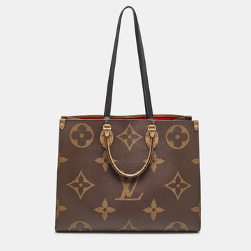 LOUIS VUITTON Reverse Monogram Giant Canvas Onthego GM Bag