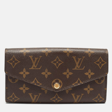 LOUIS VUITTON Monogram Canvas Sarah Wallet