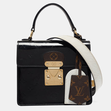 LOUIS VUITTON Black Monogram Vernis Spring Street Bag