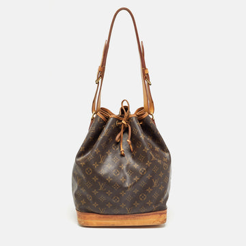 LOUIS VUITTON Monogram Canvas Large Noe Drawstring Bag