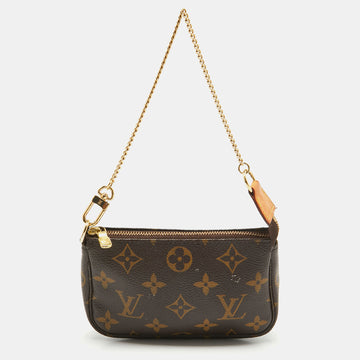 LOUIS VUITTON Monogram Canvas Mini Pochette Accessoires