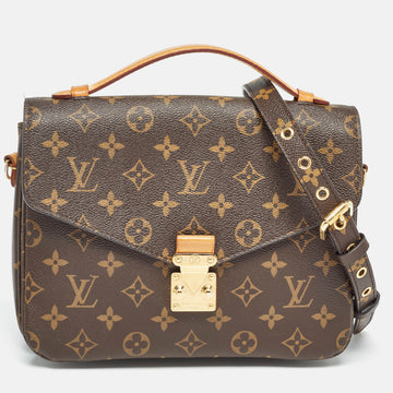 LOUIS VUITTON Monogram Canvas Pochette Metis Bag