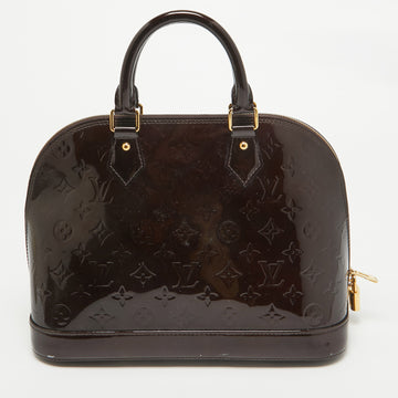 LOUIS VUITTON Amarante Monogram Vernis Alma PM Bag