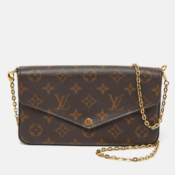 LOUIS VUITTON Monogram Canvas Felicie Pochette Bag