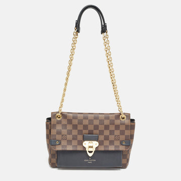 LOUIS VUITTON Black Damier Ebene Canvas Vavin PM Bag