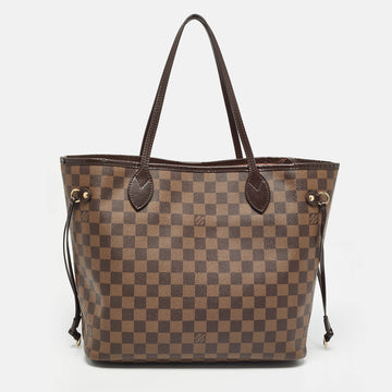 LOUIS VUITTON Damier Ebene Canvas Neverfull MM Bag