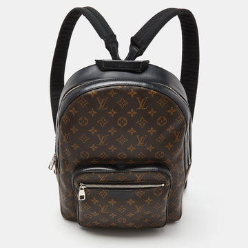 LOUIS VUITTON Brown Monogram Macassar Canvas Josh Backpack