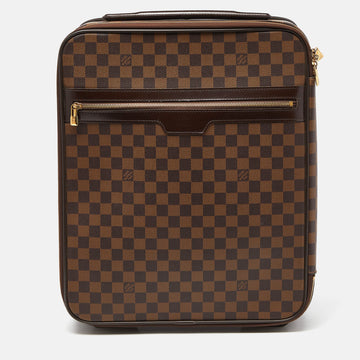 LOUIS VUITTON Damier Ebene Canvas Pegase 45 Luggage