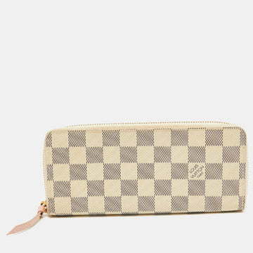 LOUIS VUITTON Damier Azure Canvas Clemence Wallet