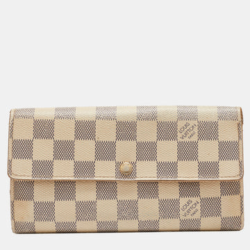 LOUIS VUITTON Damier Azur Canvas Sarah Wallet