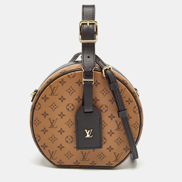 LOUIS VUITTON Monogram Reverse Canvas Petite Boite Chapeau Bag