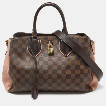 LOUIS VUITTON Damier Ebene Canvas and Leather Normandy Bag