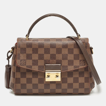 LOUIS VUITTON Damier Ebene Canvas Croisette Bag