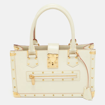 LOUIS VUITTON White Suhali Leather Le Fabuleux Bag