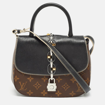 LOUIS VUITTON Black Monogram Canvas Chain It PM Bag