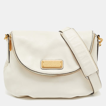 MARC BY MARC JACOBS Off White Leather Classic Q Natasha Crossbody Bag