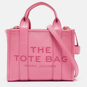 MARC JACOBS Pink Leather Small The Tote Bag