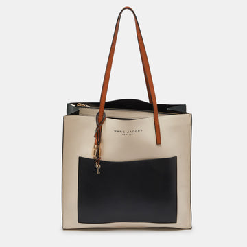 MARC JACOBS Multicolor Leather Grind Colorblock Tote