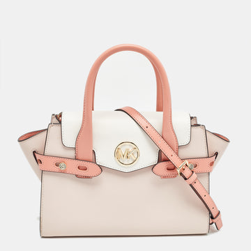 MICHAEL KORS Tricolor Leather Carmen Belted Tote