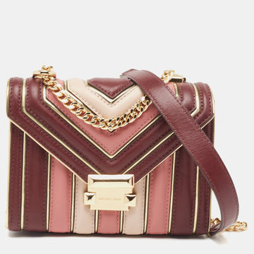 MICHAEL KORS Multicolor Quilted Leather Whitney Shoulder Bag