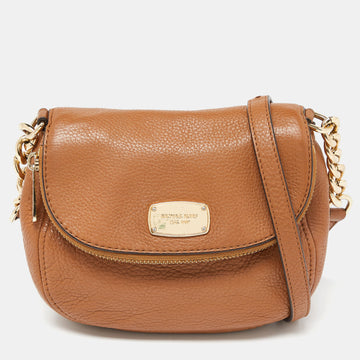 MICHAEL MICHAEL KORS Brown  Leather Bedford Crossbody Bag