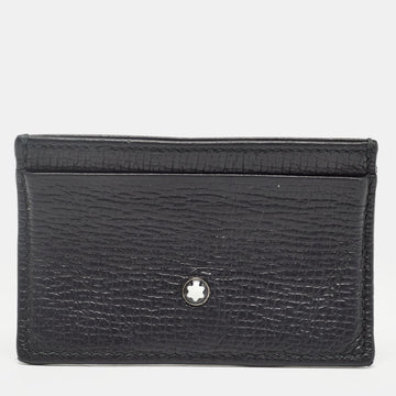 MONTBLANC Black Leather Meisterstuck Card Holder