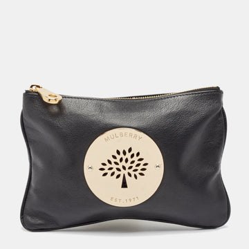 MULBERRY Black Leather Daria Pouch