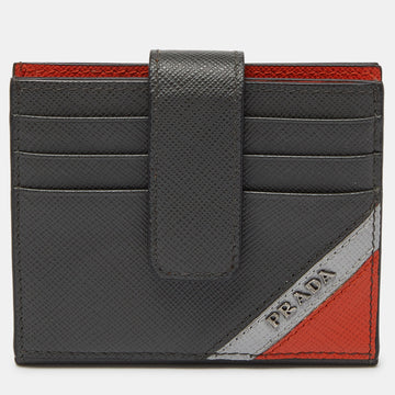 PRADA Multicolor Saffiano Leather Bifold Card Holder