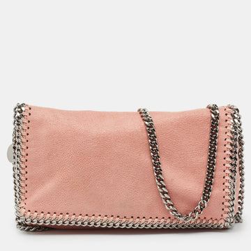 STELLA MCCARTNEY Pink Faux Leather Falabella Chain Shoulder Bag