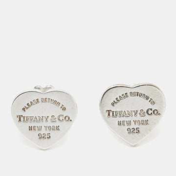 TIFFANY & CO. Return to Tiffany Heart Tag Sterling Silver Earrings