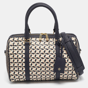 TORY BURCH Multicolor Woven Leather Doreen Satchel