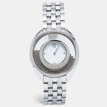 VERSACE White Stainless Steel Destiny Spirit 86Q99D002-S099 Women's Wristwatch 39 mm