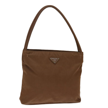 PRADA Tote Bag Nylon Brown Auth mr146