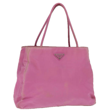 PRADA Tote Bag Nylon Pink Auth mr150