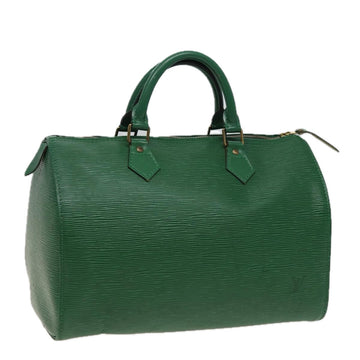 LOUIS VUITTON Epi Speedy 30 Hand Bag Borneo Green M43004 LV Auth mr263