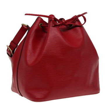 LOUIS VUITTON Epi Petit Noe Shoulder Bag Red M44107 LV Auth mr324