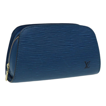 LOUIS VUITTON Epi Dauphine PM Pouch Blue M48445 LV Auth mr378